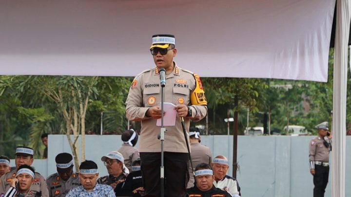 Kombes Gidion Pimpin Apel Potensi Kamtibmas di Taman Cadika