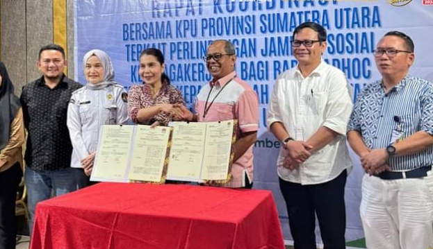 KPU Medan Teken MoU Perlindungan Badan Adhoc
