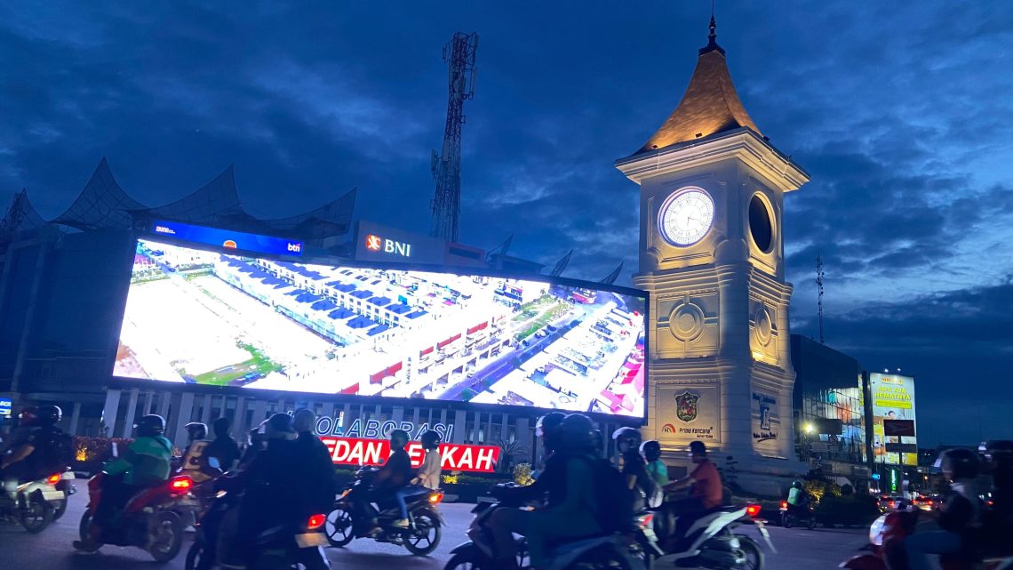 Tugu Taman Kota Jadikan Wajah Medan Lebih Estetik