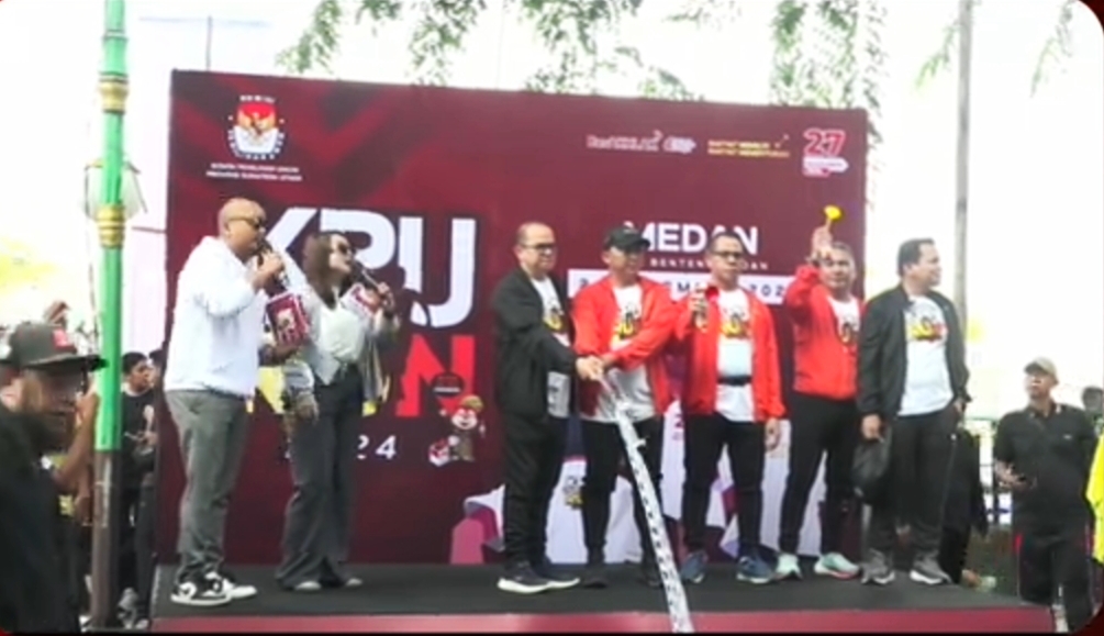 Gelar KPU Fun Run 2024, KPU Sumut Ajak Masyarakat Gunakan Hak Pilih di Pilkada Serentak