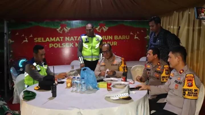 Pastikan Kesiapan Personel, Kapolrestabes Medan Cek Pospam Nataru