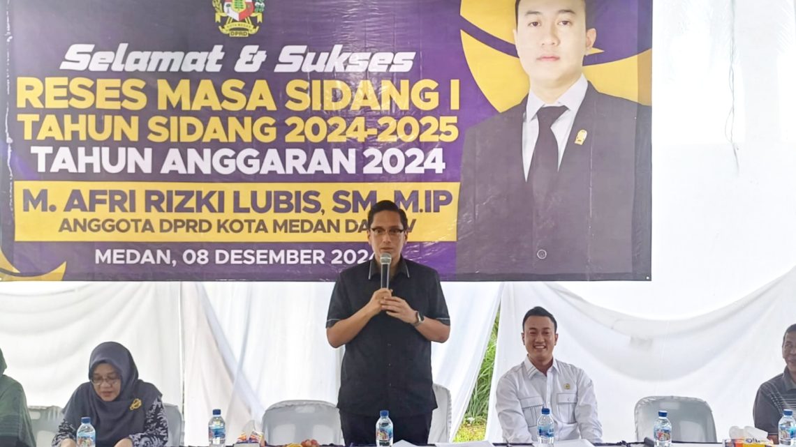 Rico Waas Hadiri Reses Anggota DPRD Medan Rizki Lubis