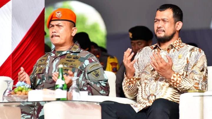 Pimpinan Dewan Hadi Suhendra Hadiri Apel Gelar Pasukan di Lapangan Astaka Pancing