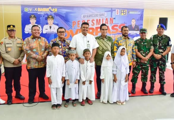 Hadi Suhendra Hadiri Peresmian Overpass Jalan Stasiun Medan