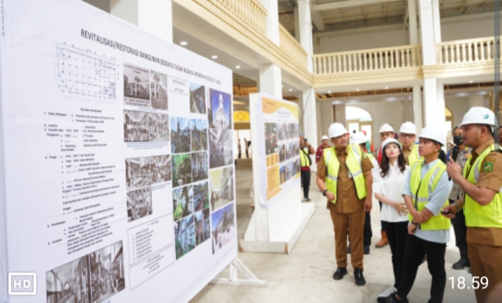 Wali Kota Medan Dampingi Wapres RI Tinjau Revitalisasi Gedung Warenhuis