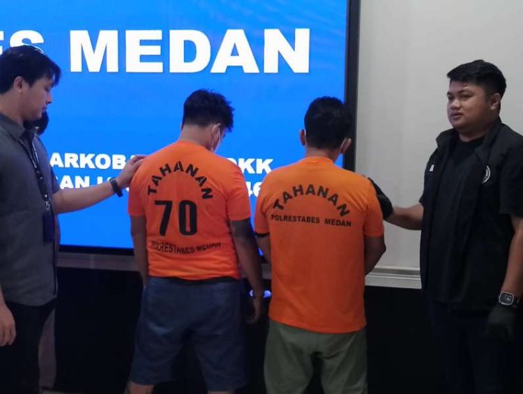 Jadi TO, Polrestabes Medan Tangkap Gembong Narkoba Bernama Oyok dan Kurir