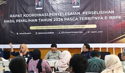 KPU Sumut Gelar Rakor Penyelesaian Perselisihan Pemilu 2024