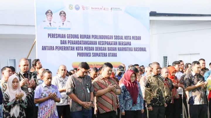 Pimpinan DPRD Medan Hadiri Peresmian Gedung Rumah Perlindungan Sosial