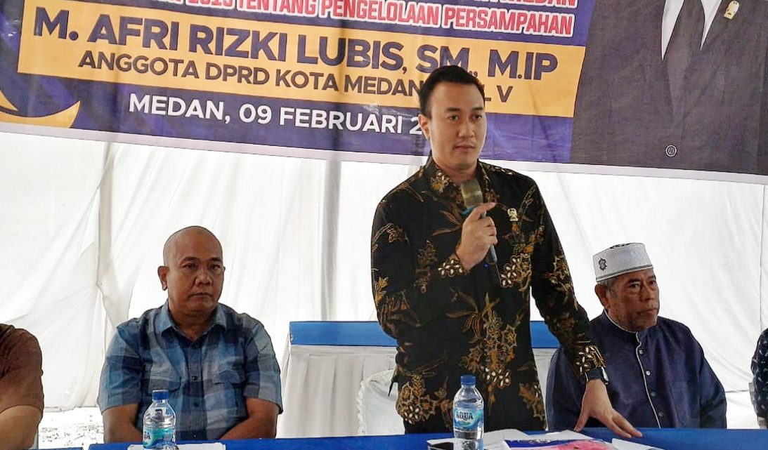 Rizki Lubis Ajak Warga Medan Bayar Retribusi Sampah Tepat Waktu