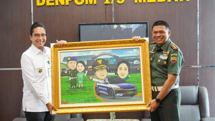 Tingkatkan Sinergisitas dan Rasa Kekeluargaan, Rico Waas Kunjungi Dandenpom I/5