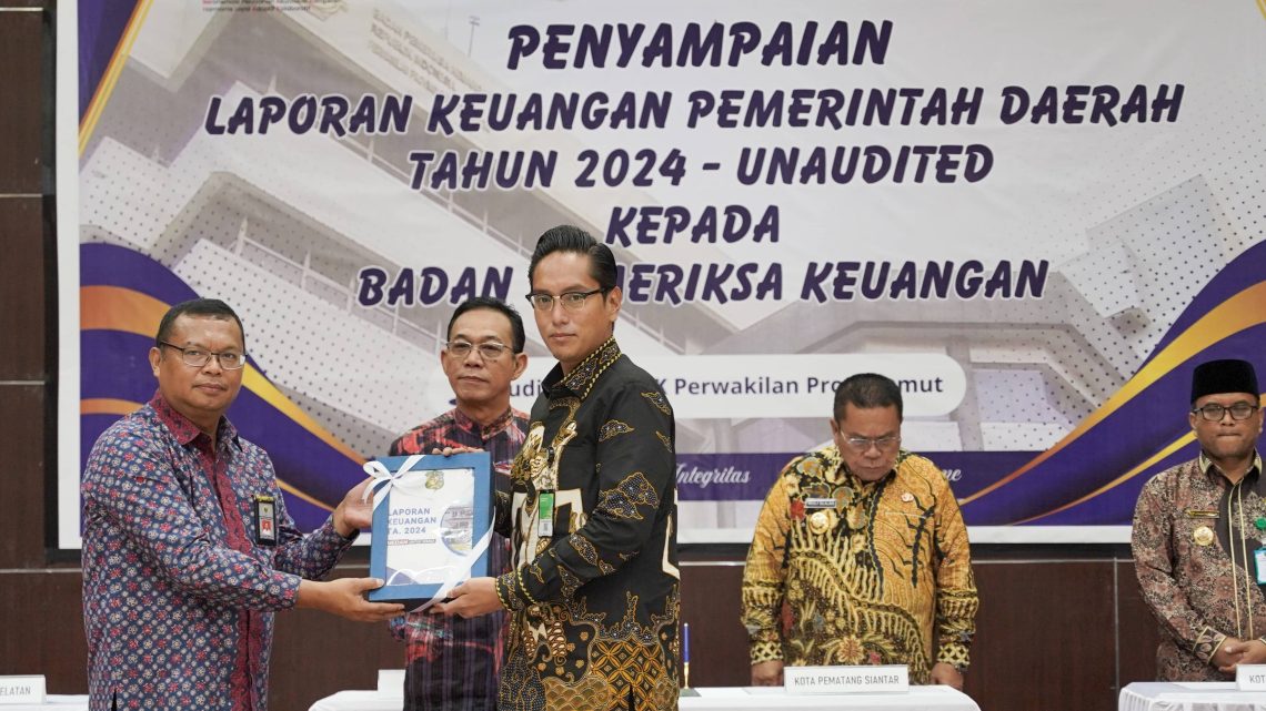 Rico Waas Serahkan LKPD Unaudited 2024 kepada BPK RI Perwakilan Sumut