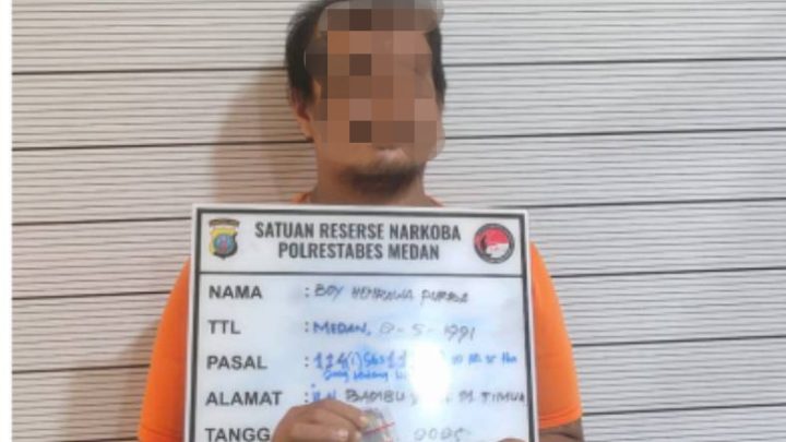 Sat Narkoba Polrestabes Medan Tangkap Terduga Bandar Sabu di Jalan Karantina, Gang Sudi
