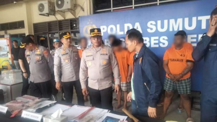 Tekan Aksi Premanisme dan Pungli, Polrestabes Medan Tahan 9 Pemuda Bawa Sajam