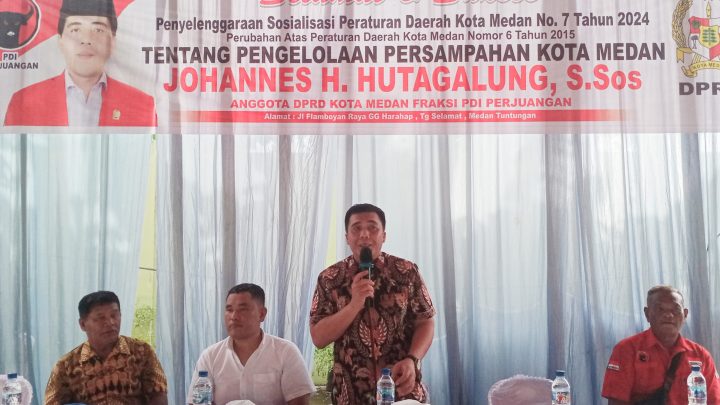 Sosialisasikan Perda Persampahan, Johannes Hutagalung Sesalkan Ketidakhadiran DLH Medan