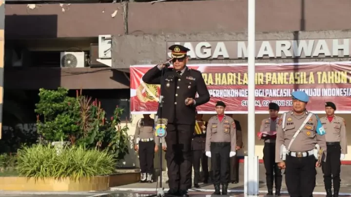 Kapolrestabes Medan Pimpin Upacara Peringatan Hari Lahir Pancasila 2025