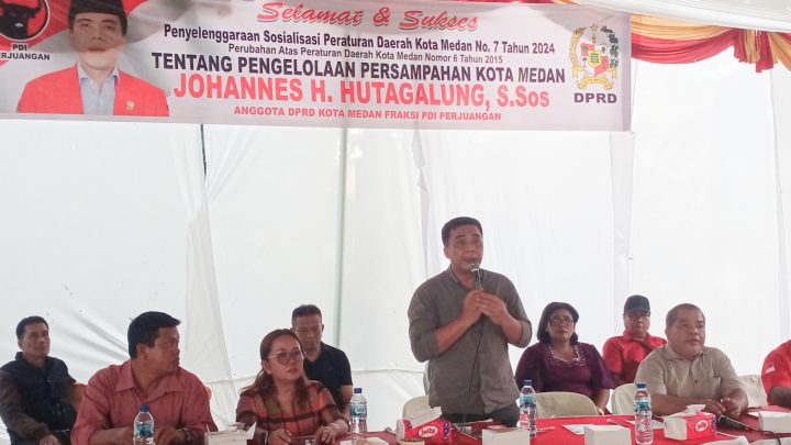 Sedang Berduka, Johannes Hutagalung Sosialisasikan Perda Pengelolaan Persampahan