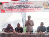 Johannes Hutagalung Imbau Warga Segera Mengurus Adminduk Online