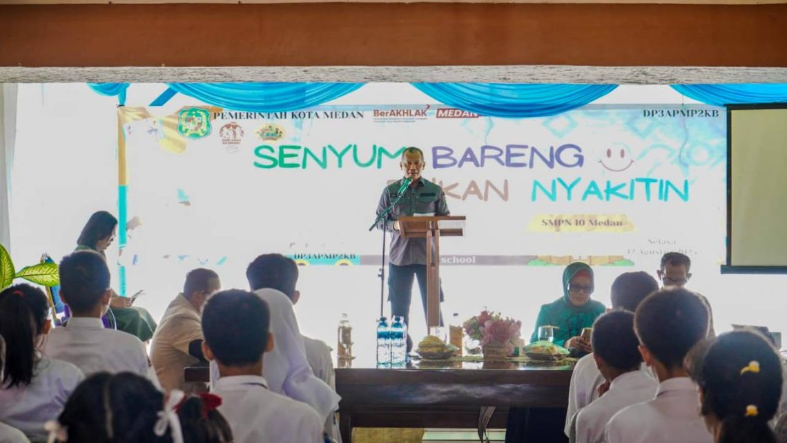 Pemko Sosialisasikan Anti Perundungan di SMPN 10 Medan