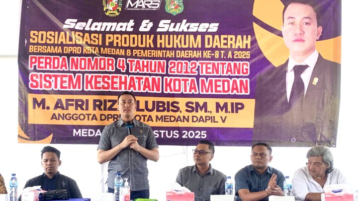 Rizki Lubis Minta Pemko Medan Lebih Gencar Sosialisasikan Program UHC