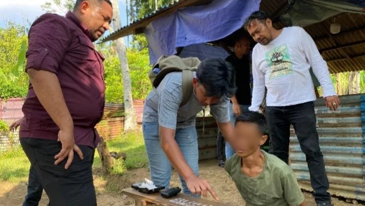 Polrestabes Medan Gerebek Sarang Narkoba di Desa Durin Simbelang