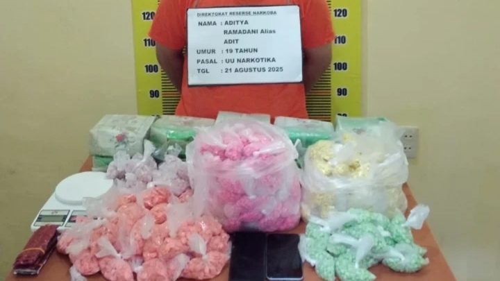Polda Sumut Ungkap Jaringan Antarprovinsi, Sita 10 Kg Sabu, 24.000 Butir Ekstasi dan 150 Butir H5