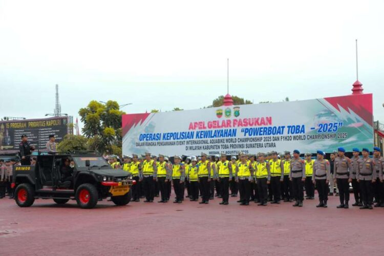 Apel Kesiapan Operasi “Powerboat Toba 2025”, Polda Sumut Pastikan Pengamanan Kelas Dunia