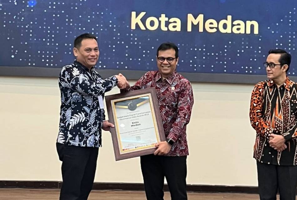 Raih Penghargaan GM-DTGI Award 2025, Pemko Medan Terbaik di Sumut dalam Penerapan Transformasi Digital