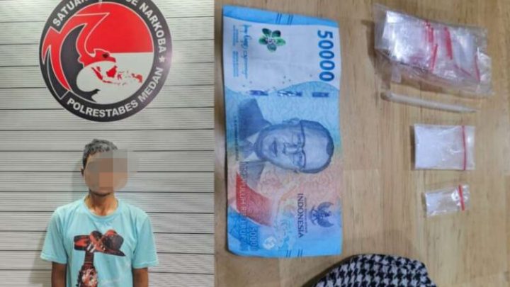 Polisi Tangkap Bandar Sabu di Jalan Pales V Medan Tuntungan
