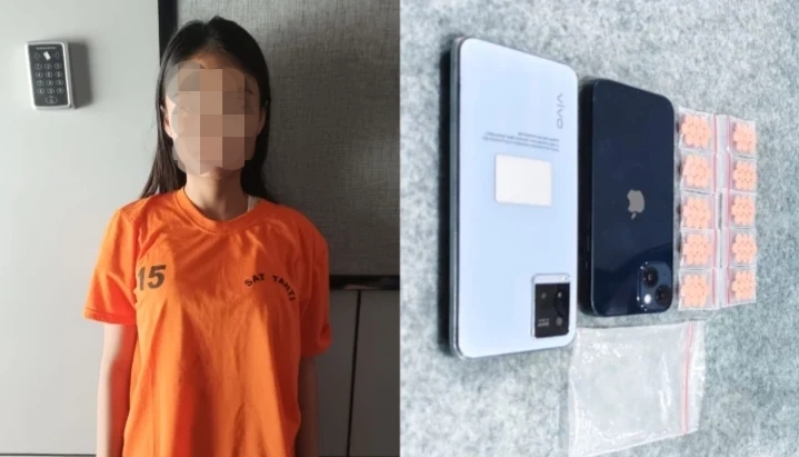 Polisi Sergap Seorang Wanita Diduga Pengedar Happy Five di Jalan Sei Belutu 1 Medan