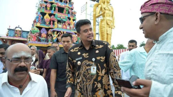 Peresmian Kuil Shri Raja Rajesvari, Bobby Ajak Umat Hindu Siapkan SDM Antinarkoba