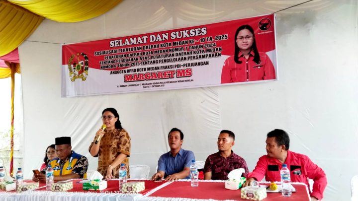 Margaret MS Imbau Warga Marelan Taati Perda Persampahan