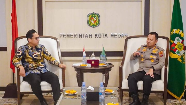 Rico Waas Sambut Kunjungan Kapolrestabes Medan, Bersinergi Atasi Permasalahan Kota