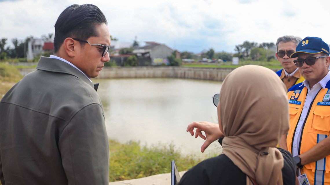 Tinjau Kolam Detensi Selayang, Rico Waas Targetkan dapat Mereduksi 10 -15 Persen Banjir