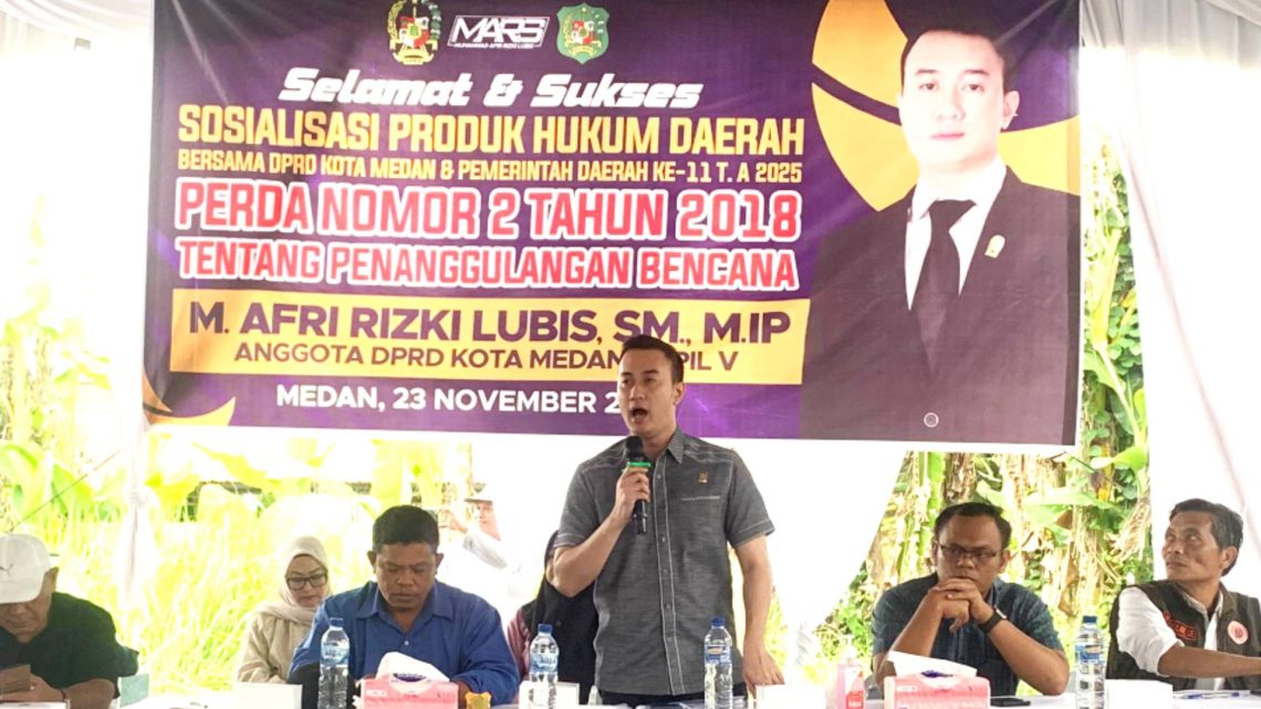 Rizki Lubis Minta Dinas SDABMBK Fokus Atasi Banjir di Medan Johor