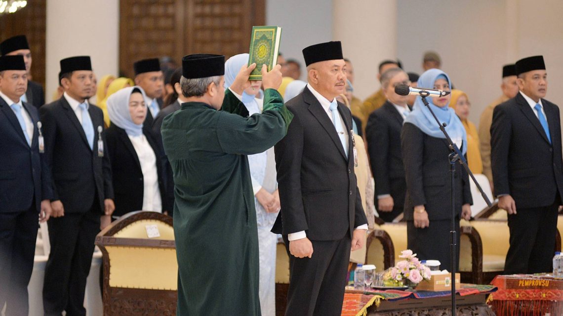 Bobby Nasution Lantik Sulaiman Harahap jadi Pj Sekdaprov Sumut