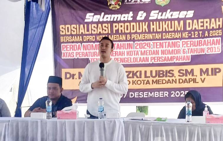 Rizki Lubis Tekankan Pengangkutan Sampah Pasca Banjir Harus Lebih Intens