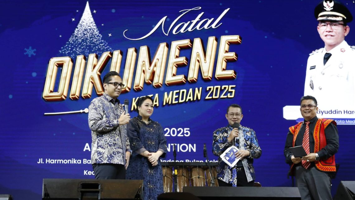 Perayaan Natal Oikumene Kota Medan 2025 Berlangsung Meriah, Rico Waas: Terus Tumbuhkan Toleransi dan Perkuat Persatuan