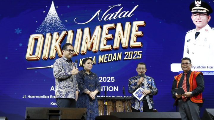 Perayaan Natal Oikumene Kota Medan 2025 Berlangsung Meriah, Rico Waas: Terus Tumbuhkan Toleransi dan Perkuat Persatuan