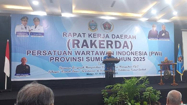 PWI Sumut Gelar Rakerda, Akhmad Munir: Pastikan PWI Rumah Pendidikan Tingkatkan Kualitas Wartawan