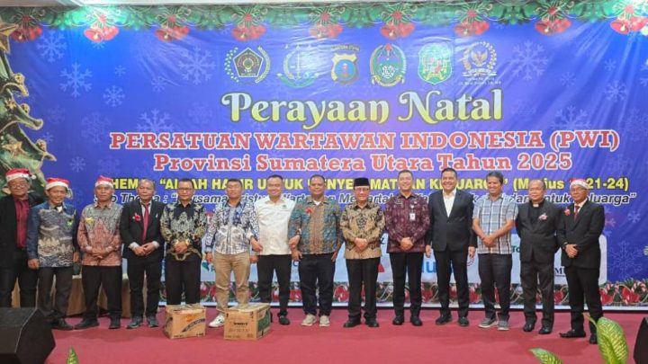 Perayaan Natal PWI Sumut 2025 Berlangsung Khidmat dan Penuh Sukacita