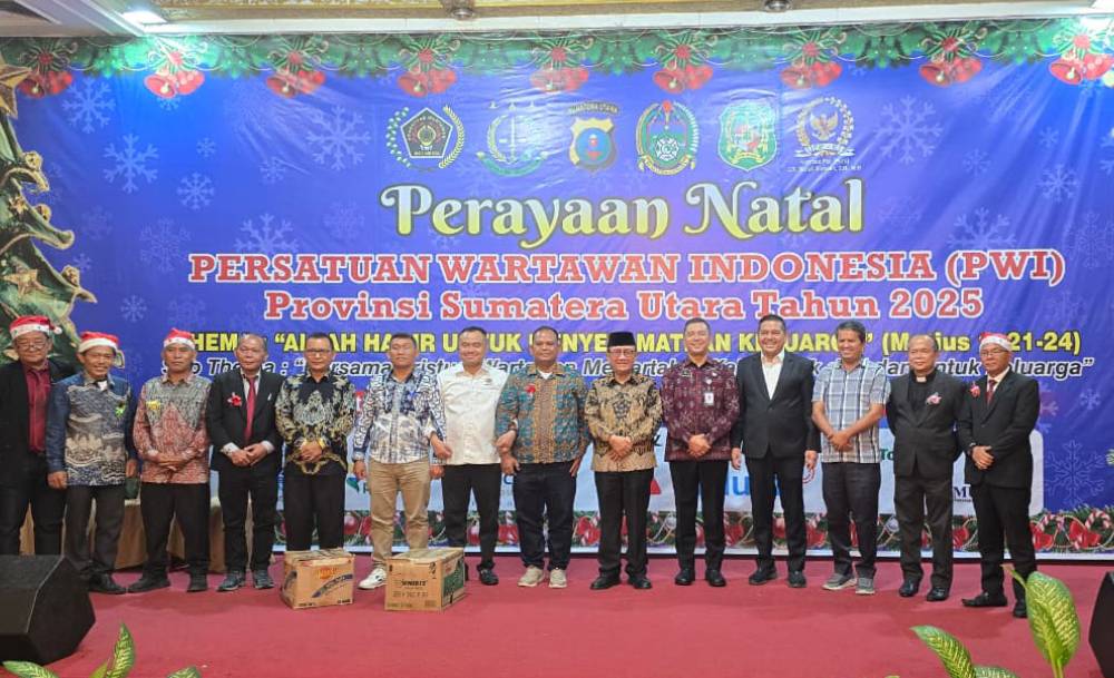 Perayaan Natal PWI Sumut 2025 Berlangsung Khidmat dan Penuh Sukacita