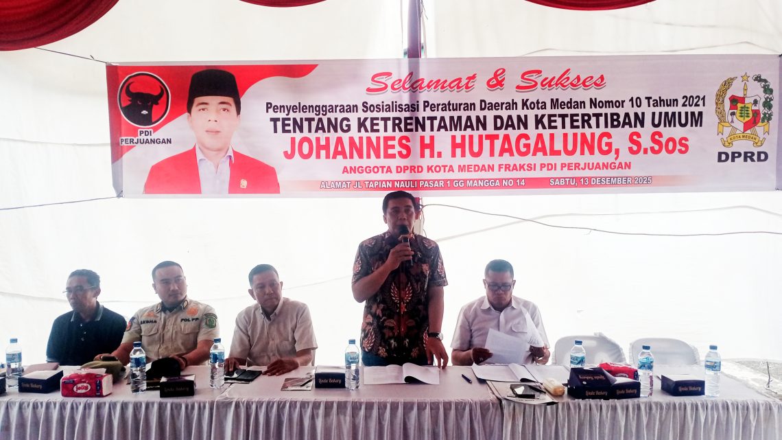 Johannes Hutagalung: Perda No 10/2021 Memberikan Kenyamanan dan Keamanan Warga