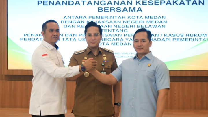 Tandatangani Kesepakatan Bersama, Pemko Medan Perkuat Kerjasama Dengan Kejaksaan Kawal Pembangunan Berintegritas