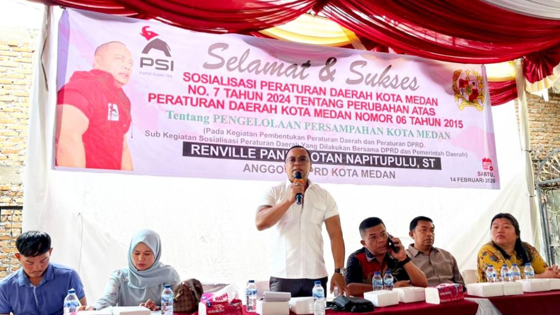 Renville Napitupulu Kembali Minta Pemko Medan Sediakan TPS Sementara di Setiap Lingkungan