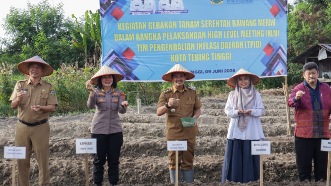 Perkuat Ketahanan Pangan dan Tekan Laju Inflasi, Wali Kota Tebing Tinggi Pimpin Gerakan Tanam Bawang Merah di Kelurahan Mekar Sentosa