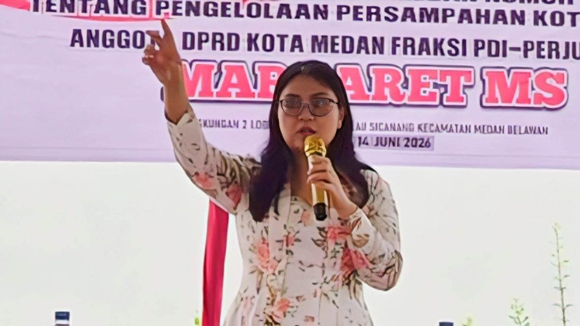 Sosialisasikan Perda Persampahan, Margaret MS Ajak Warga Sicanang Jaga Kebersihan