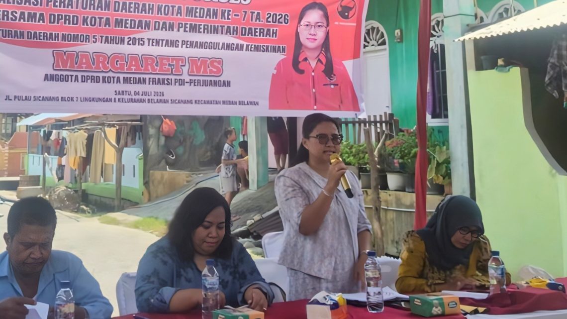 Kepada Margaret MS, Warga Sicanang Keluhkan Tak Dapat Bansos
