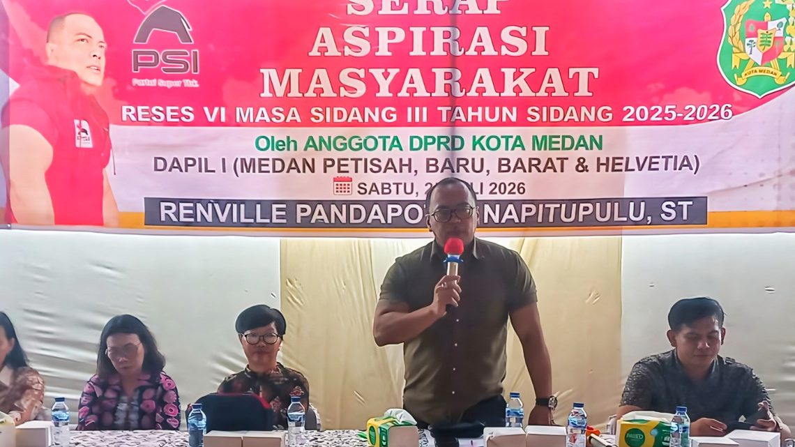 Reses di Cinta Damai, Renville Napitupulu Tampung Keluhan Banjir, Desil, Hingga Keamanan Warga