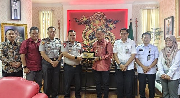 Ketua DPRD Medan Terima Silaturahmi Kapolres Belawan, Bahas Narkoba, Kriminalitas hingga Potensi Ekonomi