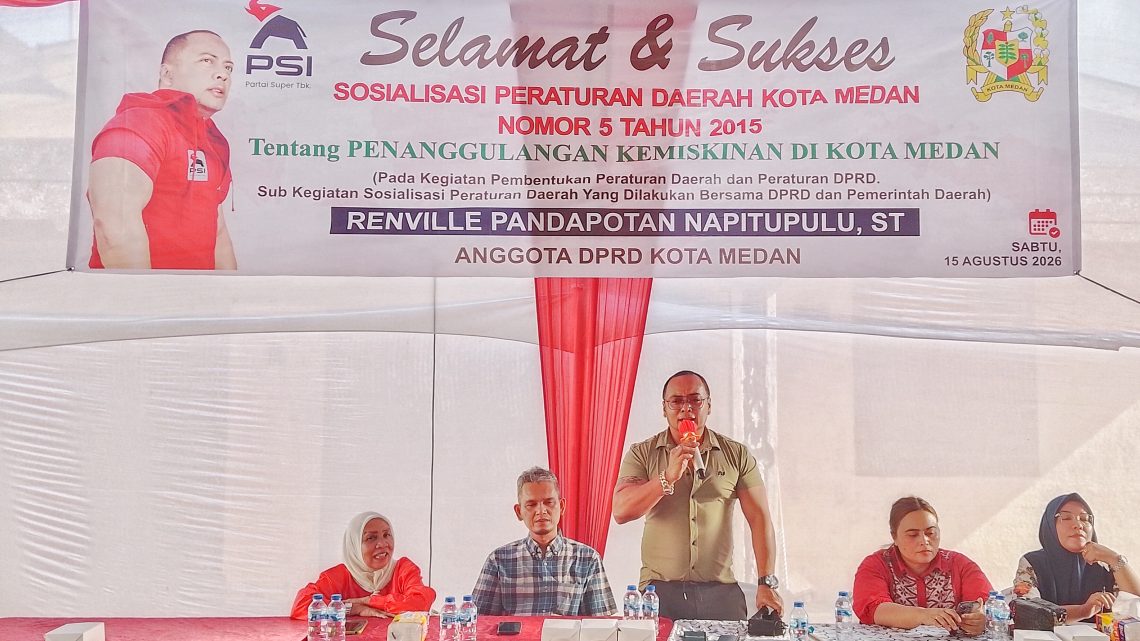 Renville Napitupulu Minta Warga Aktif Daftar Perlinsos agar Bansos Tepat Sasaran
